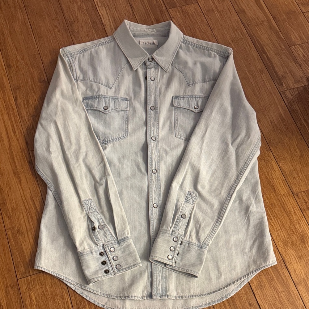 Tecovas Denim Pearl Snap Shirt